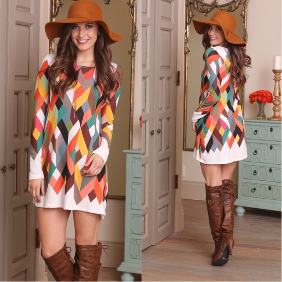 Dresses & Skirts - Multi colored dress/tunic size small